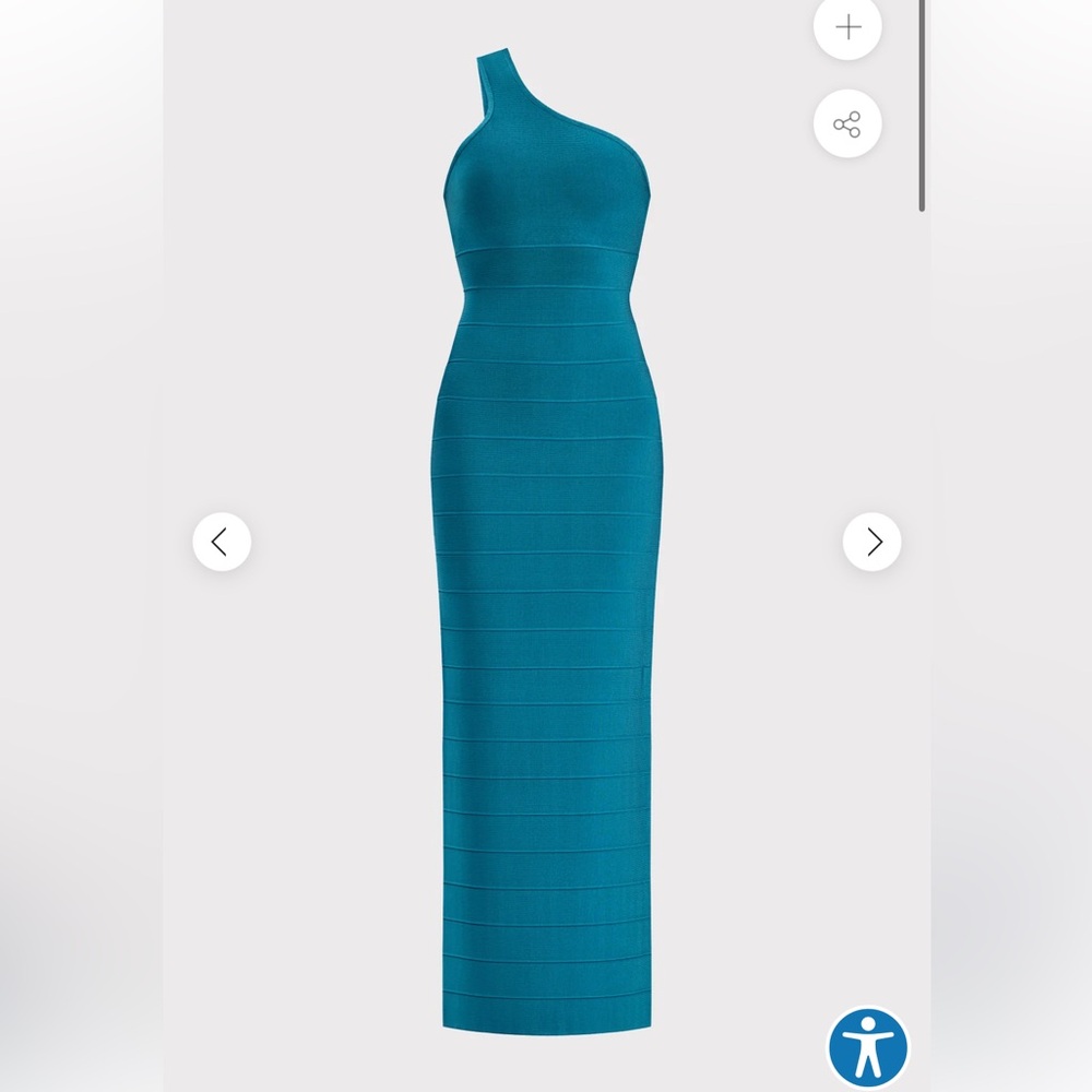 Herve Leger Blue bandage dress
